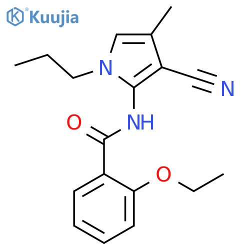BENZAMIDE, N-(3-CYANO-4-METHYL-1-PROPYL-1H-PYRROL-2-YL)-2-ETHOXY- structure