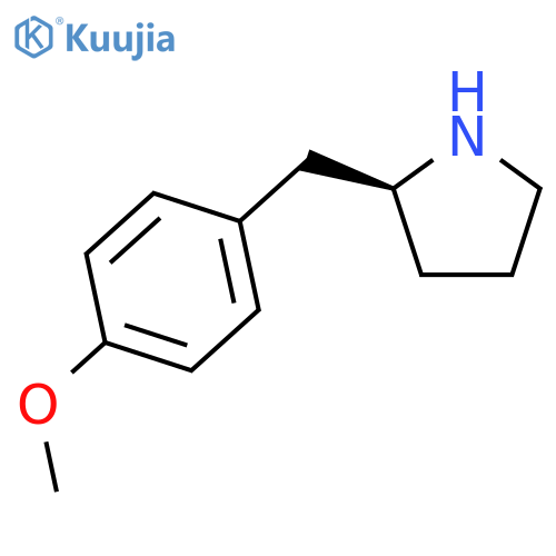 (2S)-2-(4-methoxyphenyl)methylpyrrolidine structure