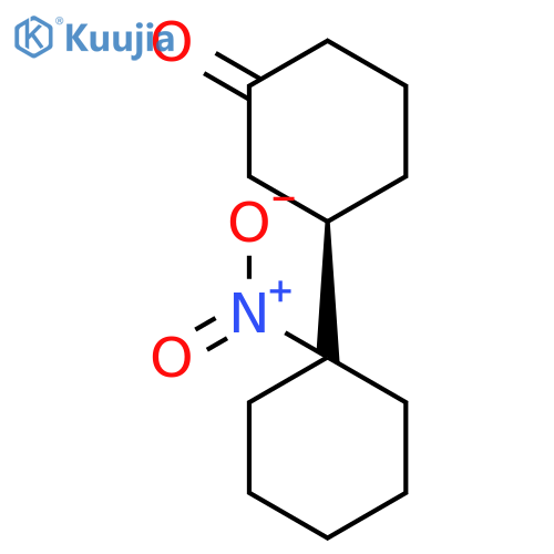 [1,1'-BICYCLOHEXYL]-3-ONE, 1'-NITRO-, (1R)- structure