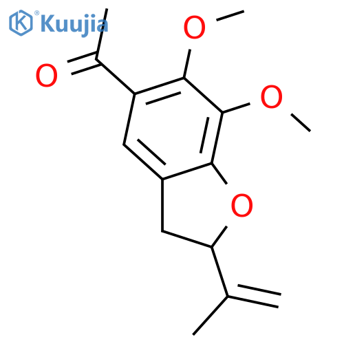 5-Acetyl-2,3-dihydro-6,7-dihydroxy-2-isopropenylbenzofuran; Di-Me ether structure