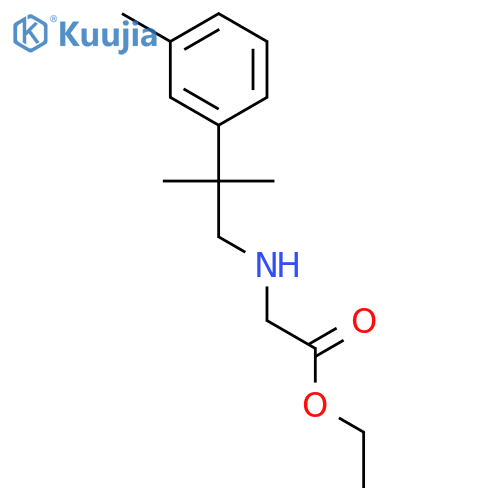 GLYCINE, N-[2-METHYL-2-(3-METHYLPHENYL)PROPYL]-, ETHYL ESTER structure