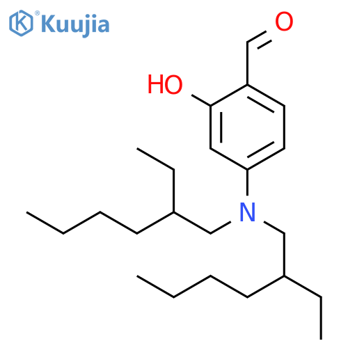 Benzaldehyde, 4-[bis(2-ethylhexyl)amino]-2-hydroxy- structure
