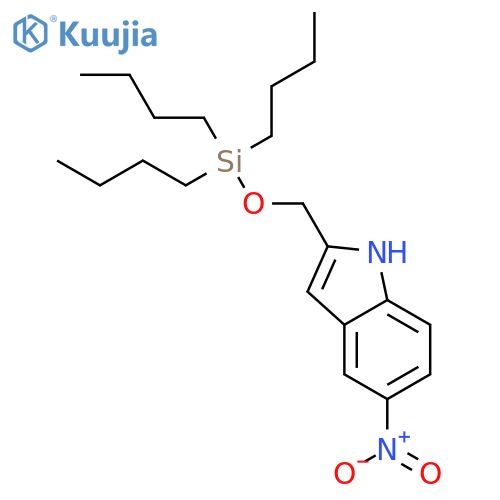 1H-Indole, 5-nitro-2-[[(tributylsilyl)oxy]methyl]- structure