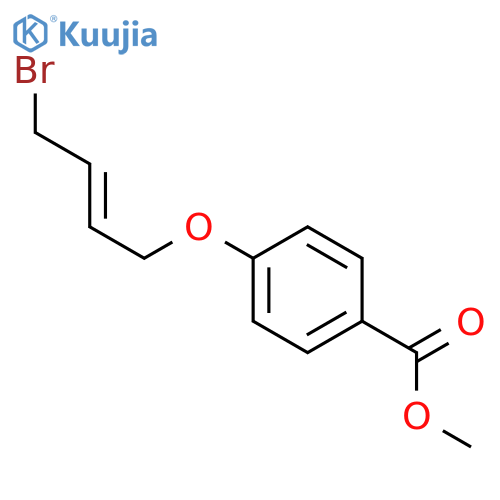 BENZOIC ACID, 4-[[(2E)-4-BROMO-2-BUTENYL]OXY]-, METHYL ESTER structure