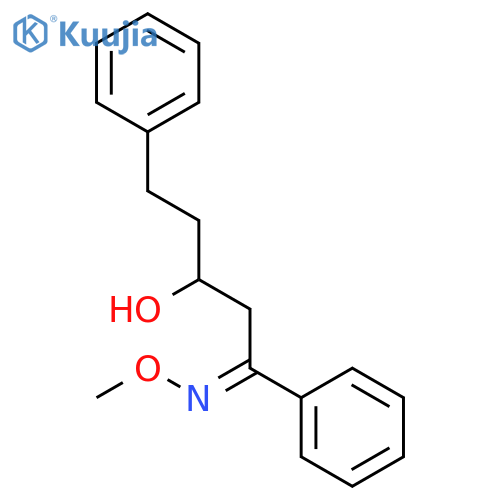 1-PENTANONE, 3-HYDROXY-1,5-DIPHENYL-, O-METHYLOXIME structure