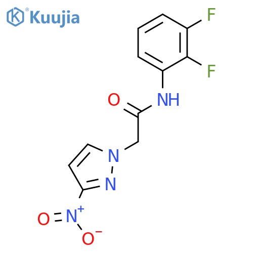 1H-PYRAZOLE-1-ACETAMIDE, N-(2,3-DIFLUOROPHENYL)-3-NITRO- structure