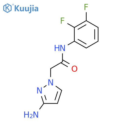 1H-Pyrazole-1-acetamide, 3-amino-N-(2,3-difluorophenyl)- structure