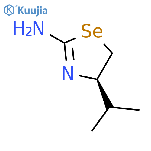 2-Selenazolamine, 4,5-dihydro-4-(1-methylethyl)-, (4R)- structure