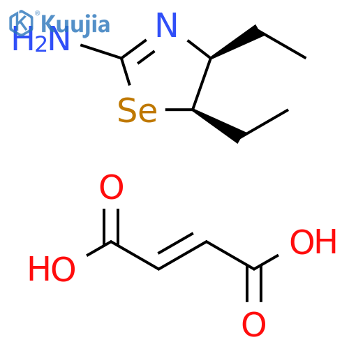 2-Selenazolamine, 4,5-diethyl-4,5-dihydro-, (4S,5R)-, (2E)-2-butenedioate (2:1) (9CI) structure