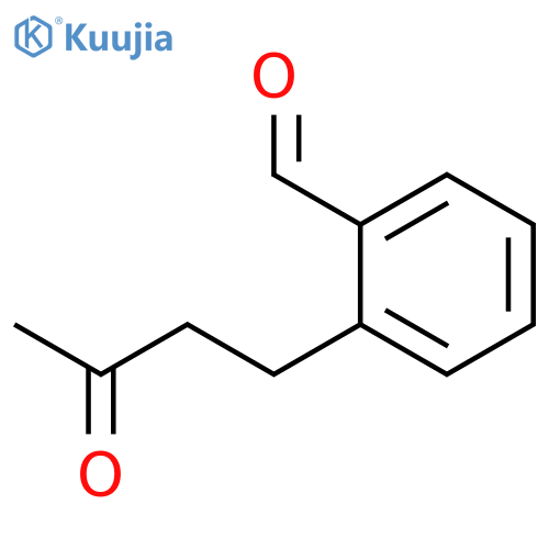 BENZALDEHYDE, 2-(3-OXOBUTYL)- structure