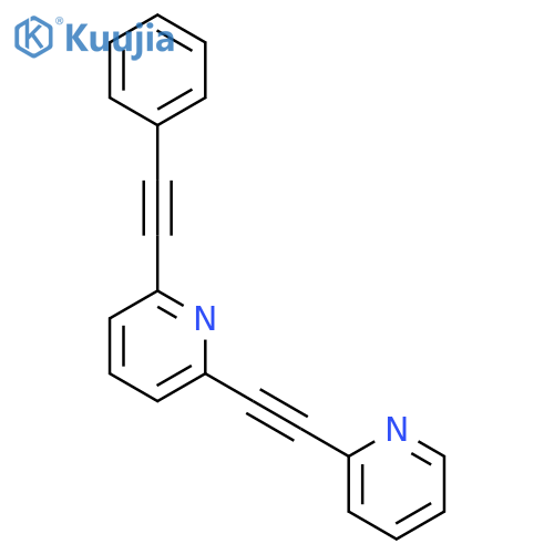 Pyridine, 2-(phenylethynyl)-6-(2-pyridinylethynyl)- structure