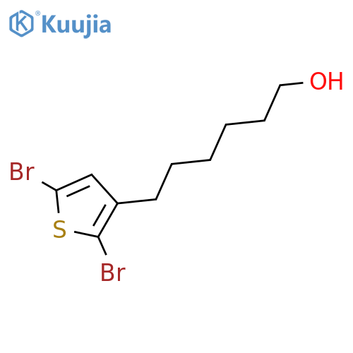 3-THIOPHENEHEXANOL, 2,5-DIBROMO- structure