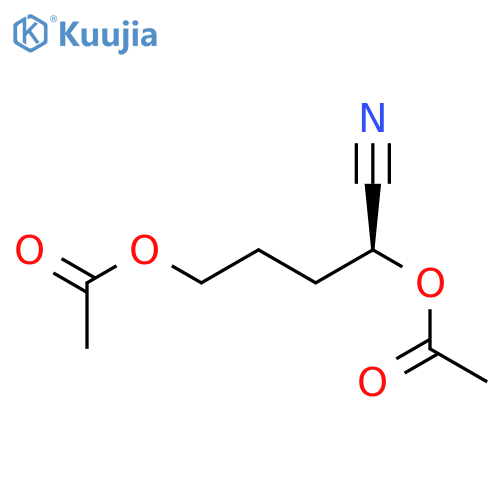 (1S)-1-Cyanobutane-1,4-diyl diacetate structure