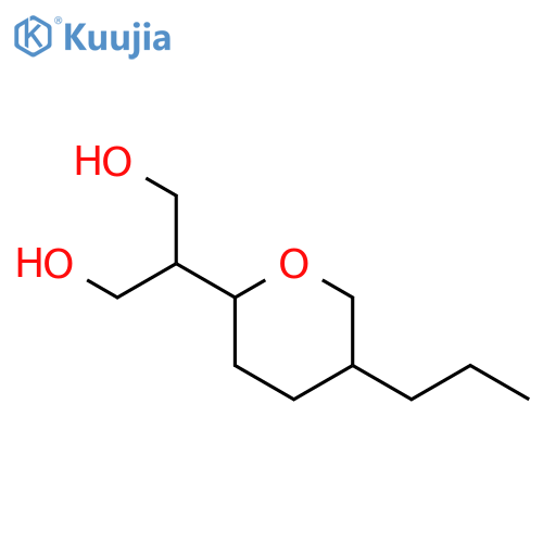 1,3-Propanediol, 2-(tetrahydro-5-propyl-2H-pyran-2-yl)- structure