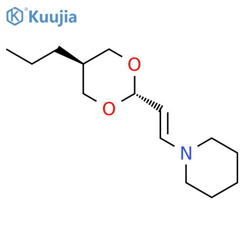Piperidine, 1-[(1E)-2-(trans-5-propyl-1,3-dioxan-2-yl)ethenyl]- structure