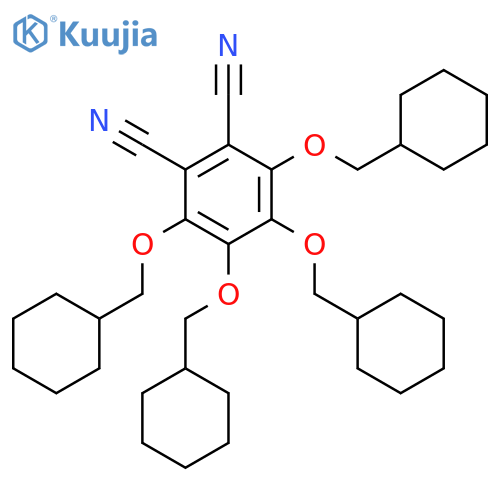 1,2-BENZENEDICARBONITRILE, 3,4,5,6-TETRAKIS(CYCLOHEXYLMETHOXY)- structure