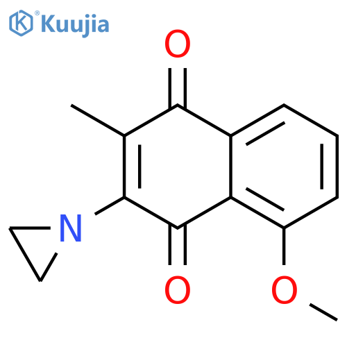 1,4-NAPHTHALENEDIONE, 3-(1-AZIRIDINYL)-5-METHOXY-2-METHYL- structure