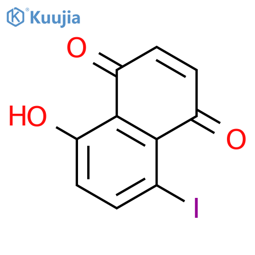 1,4-Naphthalenedione, 5-hydroxy-8-iodo- structure