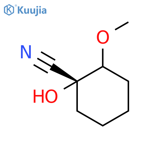 Cyclohexanecarbonitrile, 1-hydroxy-2-methoxy-, (1R)- structure