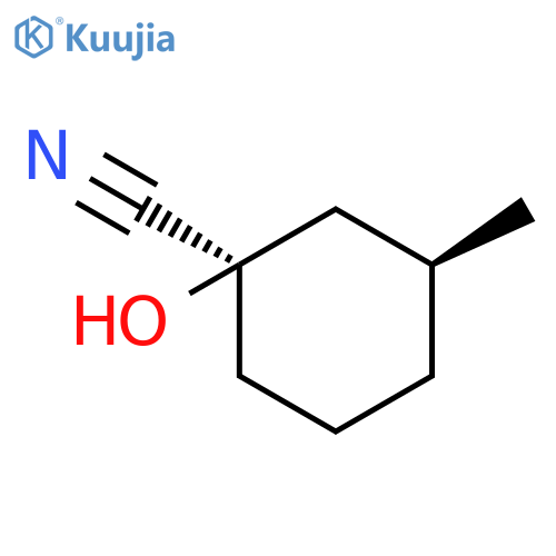 CYCLOHEXANECARBONITRILE, 1-HYDROXY-3-METHYL-, (1R,3S)- structure