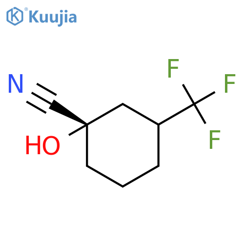 CYCLOHEXANECARBONITRILE, 1-HYDROXY-3-(TRIFLUOROMETHYL)-, (1S)- structure