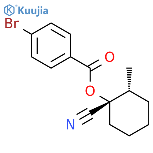 (1S,2R)-1-Cyano-2-methylcyclohexyl 4-bromobenzoate structure