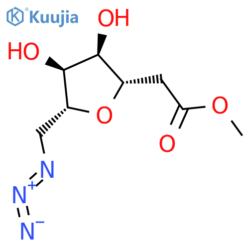 D-allo-Heptonic acid, 3,6-anhydro-7-azido-2,7-dideoxy-, methyl ester structure