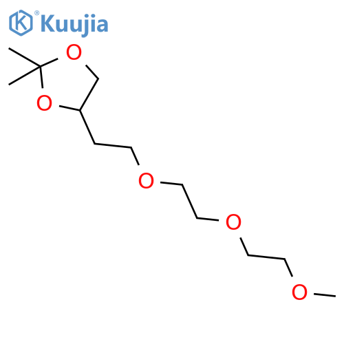 1,3-DIOXOLANE, 4-[2-[2-(2-METHOXYETHOXY)ETHOXY]ETHYL]-2,2-DIMETHYL- structure