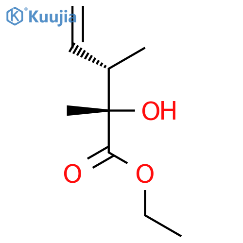 4-Pentenoic acid, 2-hydroxy-2,3-dimethyl-, ethyl ester, (2S,3S)- structure
