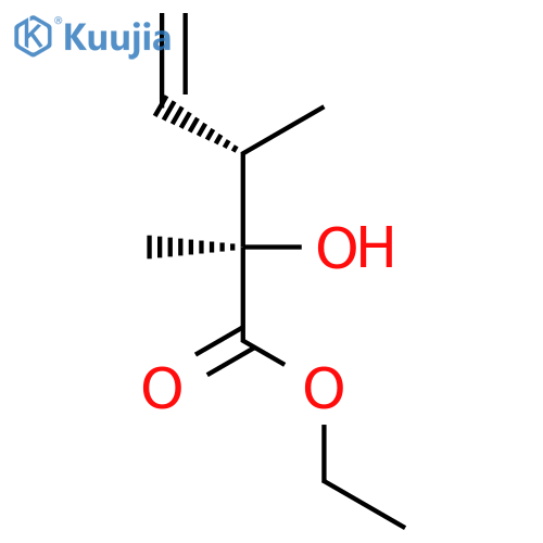 4-Pentenoic acid, 2-hydroxy-2,3-dimethyl-, ethyl ester, (2R,3S)- structure