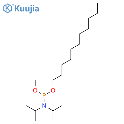Phosphoramidous acid, bis(1-methylethyl)-, methyl undecyl ester structure