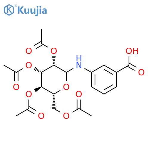 BENZOIC ACID, 3-[(2,3,4,6-TETRA-O-ACETYL-D-MANNOPYRANOSYL)AMINO]- structure