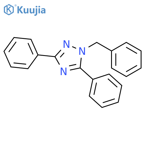 1H-1,2,4-TRIAZOLE, 3,5-DIPHENYL-1-(PHENYLMETHYL)- structure
