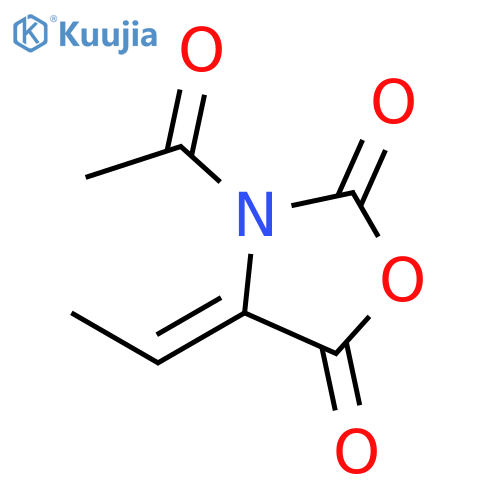 2,5-Oxazolidinedione,3-acetyl-4-ethylidene-, (Z)- (9CI) structure