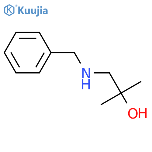 1-(Benzylamino)-2-methylpropan-2-OL structure