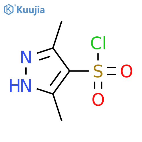 3,5-Dimethyl-1H-pyrazole-4-sulfonyl chloride structure