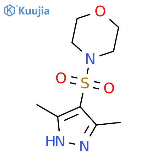 4-[(3,5-dimethyl-1H-pyrazol-4-yl)sulfonyl]morpholine structure