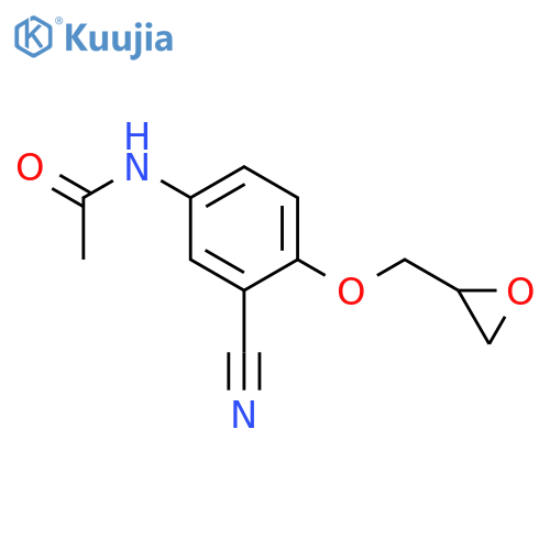 Acetamide, N-[3-cyano-4-(oxiranylmethoxy)phenyl]- structure