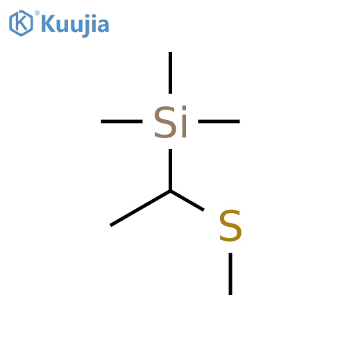 SILANE, TRIMETHYL[1-(METHYLTHIO)ETHYL]- structure