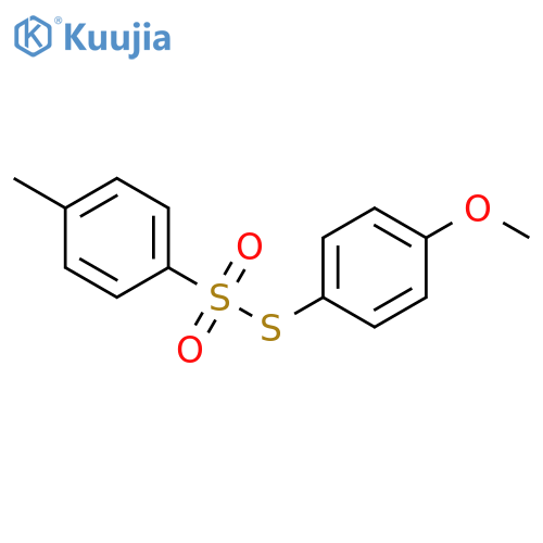 Benzenesulfonothioic acid, 4-methyl-, S-(4-methoxyphenyl) ester structure
