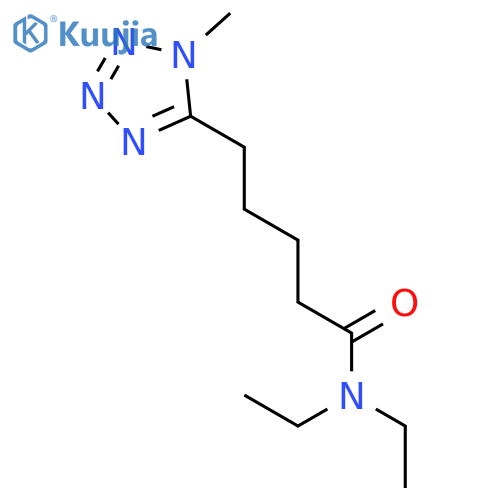 1H-Tetrazole-5-pentanamide, N,N-diethyl-1-methyl- structure