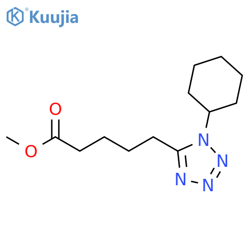 1H-Tetrazole-5-pentanoic acid, 1-cyclohexyl-, methyl ester structure