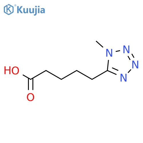 1H-Tetrazole-5-pentanoic acid, 1-methyl- structure