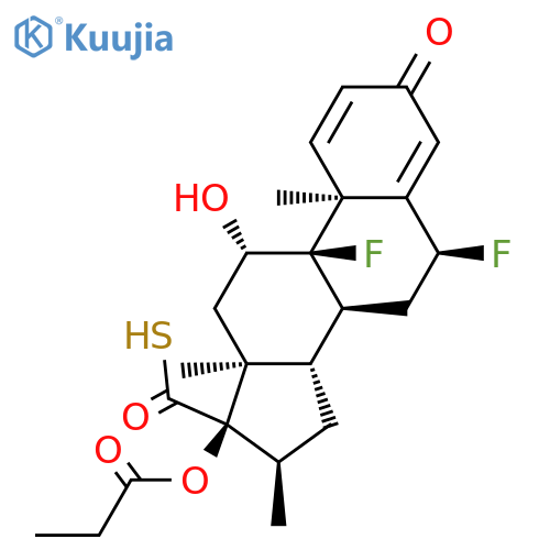 6a,9a-Difluoro-11b-hydroxy-16a-methyl-3-oxo-17a-(propionyloxy)-androsta-1,4-diene-17b-carbothioic Acid structure