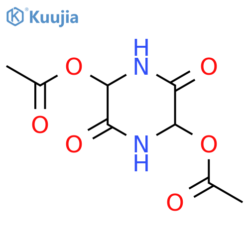 (5-Acetyloxy-3,6-dioxopiperazin-2-yl) acetate structure