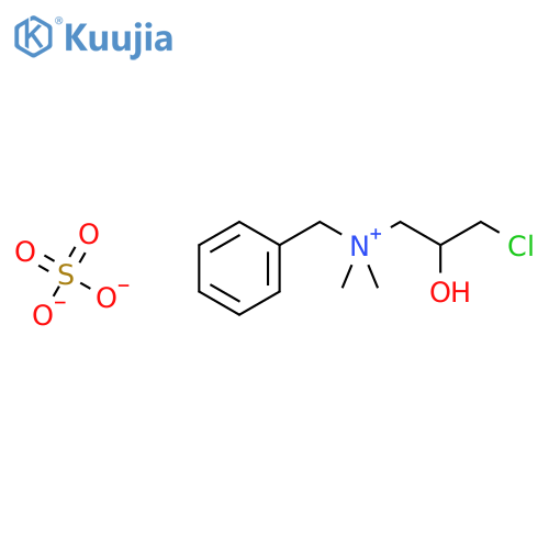 Benzenemethanaminium, N-(3-chloro-2-hydroxypropyl)-N,N-dimethyl-, sulfate (2:1) structure