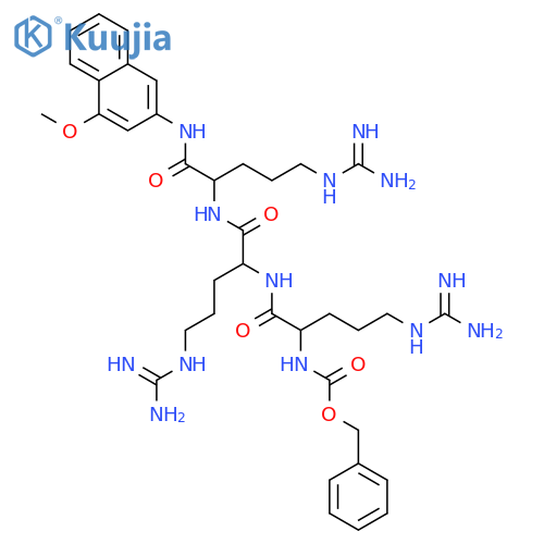 Z-Arg-Arg-Arg-4MbetaNA acetate salt structure