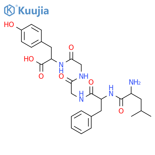 L-Tyrosine, L-leucyl-L-phenylalanylglycylglycyl- structure
