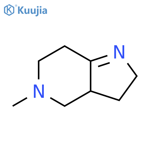 2H-Pyrrolo[3,2-c]pyridine, 3,3a,4,5,6,7-hexahydro-5-methyl- structure