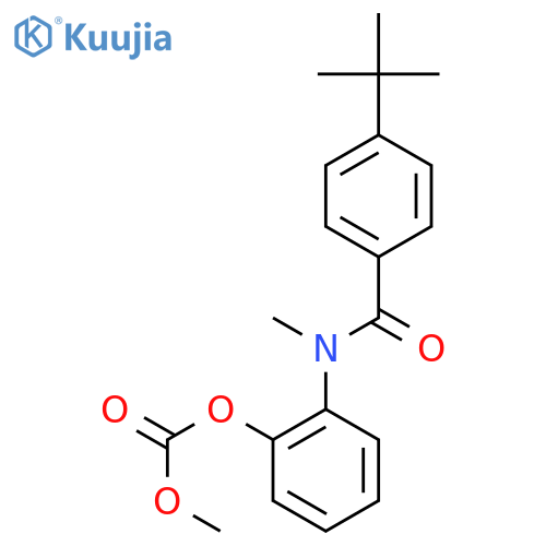 2-[(4-tert-butylbenzoyl)(methyl)amino]phenyl methyl carbonate structure